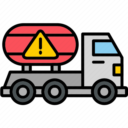 Caution, truck, warning, shipping, icon icon - Download on Iconfinder
