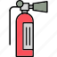 fire, extinguisher, emergency, protect, safety, secure, icon 