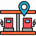 gas, station, pin, adress, estate, location, map, point, real, icon