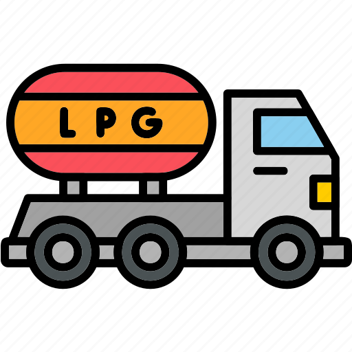 Gas, truck, fuel, tanker, oil, delivery, icon icon - Download on Iconfinder