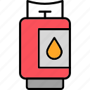 gas, tank, bottle, energy, kitchen, icon