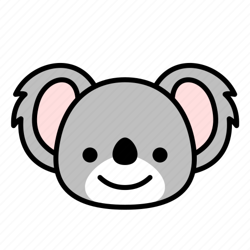 Smile, happy, expression, face, emoticon, koala icon - Download on Iconfinder