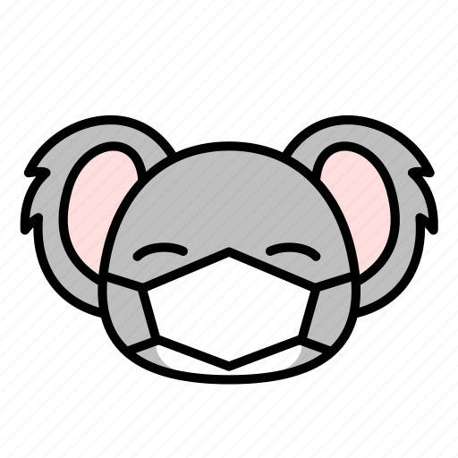 Sick, mask, virus, expression, face, emoticon, koala icon - Download on Iconfinder