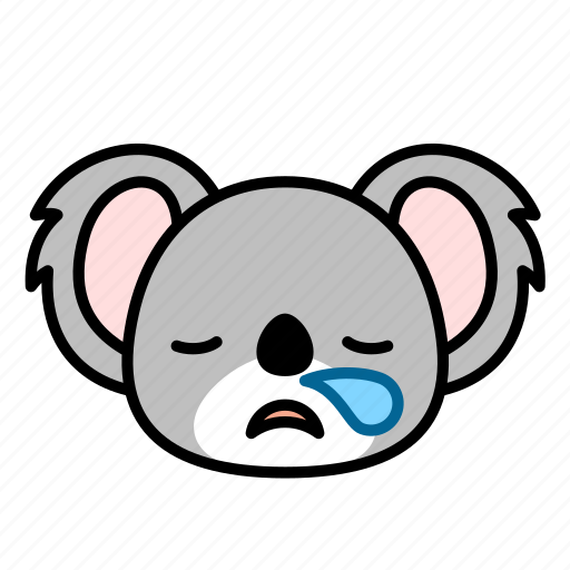 Sleepy, yawn, expression, face, emoticon, koala icon - Download on Iconfinder