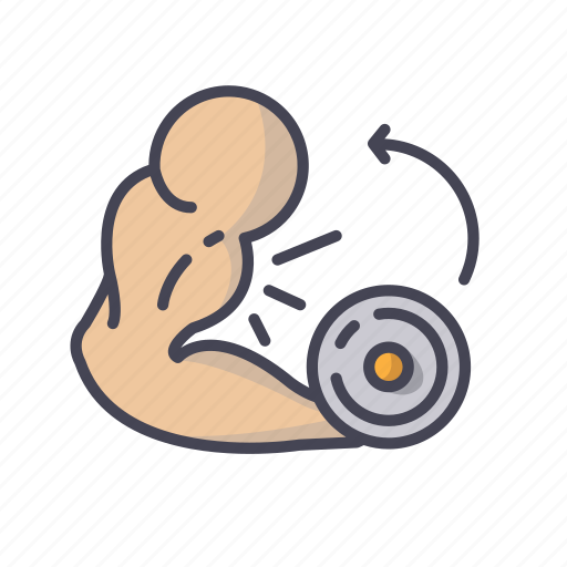 Gym, fitness, workout, biceps, exercise icon - Download on Iconfinder