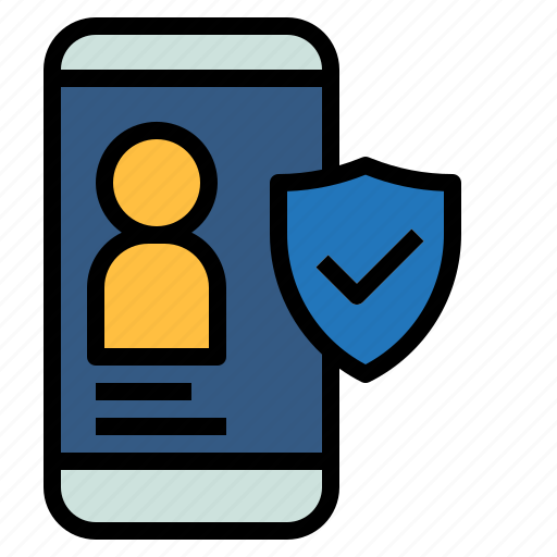 Gdpr, mobile, personal, phone, security icon - Download on Iconfinder