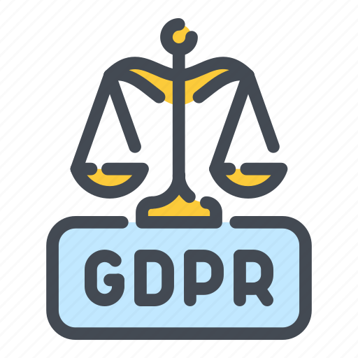Gdpr, justice, law, legal, protection, scale, security icon - Download on Iconfinder