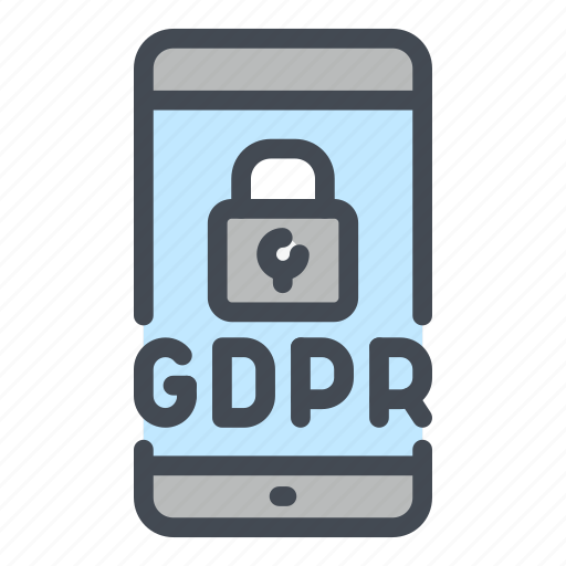 Data, gdpr, mobile, phone, protection, security, smartphone icon - Download on Iconfinder