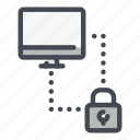 computer, connection, lock, network, protection, secure, security