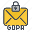 email, gdpr, information, lock, mail, protection, security 