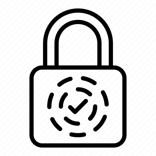 Checkmark, locked, padlock, protection, safety icon - Download on Iconfinder