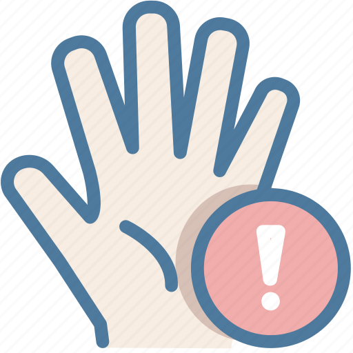 Palm, penalties, stop, warning icon - Download on Iconfinder