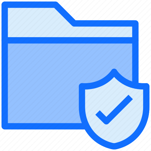 Folder, document, check, shield icon - Download on Iconfinder