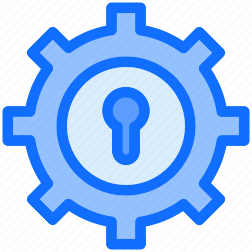 Gear, lock, key, hole, cogwheel icon - Download on Iconfinder