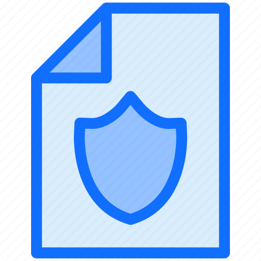 File, document, shield icon - Download on Iconfinder