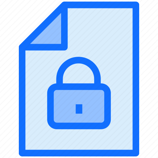 File, document, lock icon - Download on Iconfinder