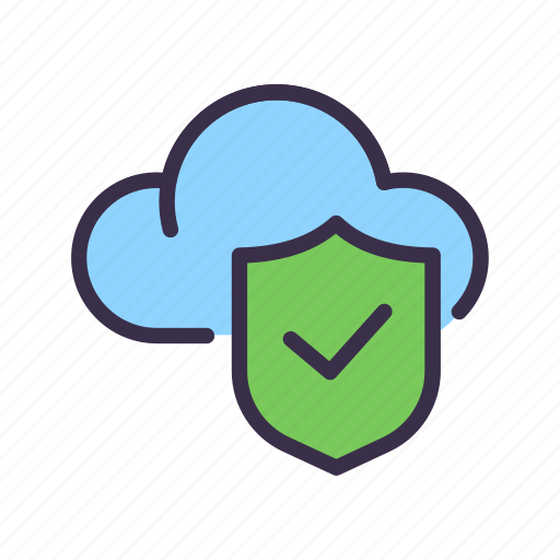 Cloud, database, gdpr, protection, shield, storage icon - Download on Iconfinder