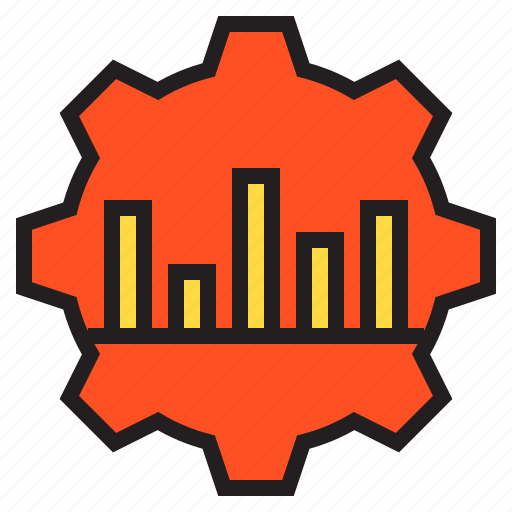 Gear, graph, data, service icon - Download on Iconfinder