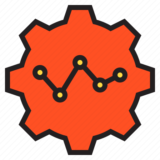 Gear, graph, data, service icon - Download on Iconfinder