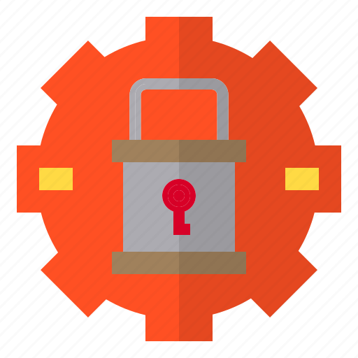 Gear, lock, hardware, service icon - Download on Iconfinder