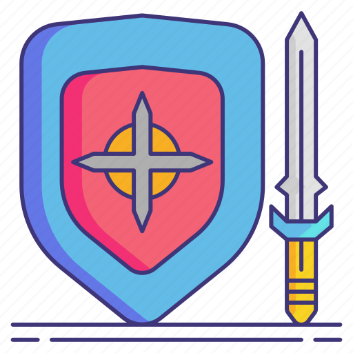 Cosplay, props, shield, sword icon - Download on Iconfinder