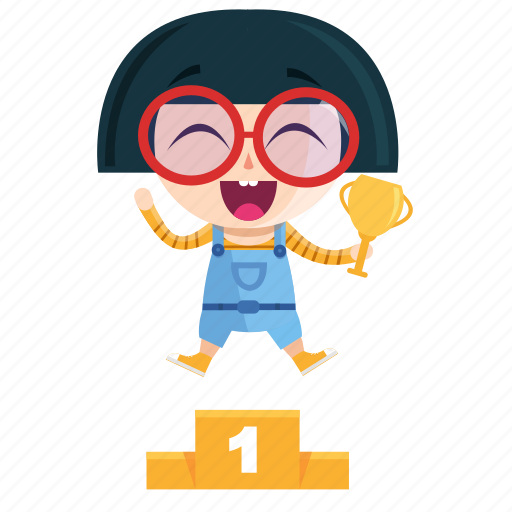 Emoji, emoticon, geek, girl, sticker, winner icon - Download on Iconfinder