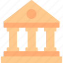 museum, bank, building, government, university, icon