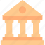 museum, bank, building, government, university, icon 