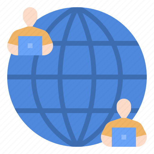 Globalization, cyberspace, connect, connection, communication, internet, global icon - Download on Iconfinder