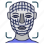 face, scan, identity, facial, face recognition, face detection, artificial intelligence, scanner, intelligence 