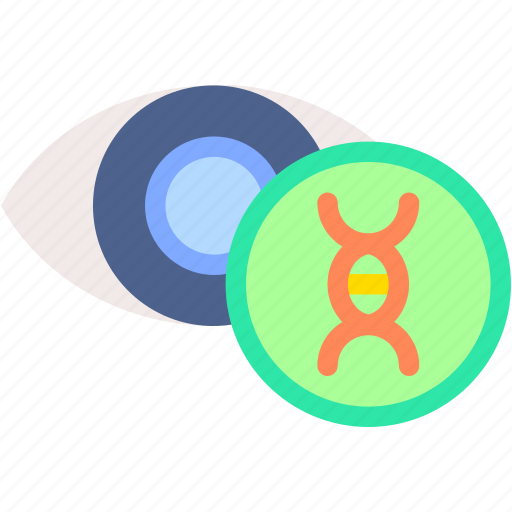 Eye, color, dna, genetics, medical, science icon - Download on Iconfinder
