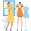 fashion designer, fashion, dressmaker, model, fitting clothes, creative design, designer, designing, project 