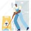 cleaning service, clean, cleaner, service, mopping the floor, hotel, accommodation, room, travel 