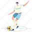 free kick, kick the ball, ball, football player, kick, soccer, football, footballer, olympic 