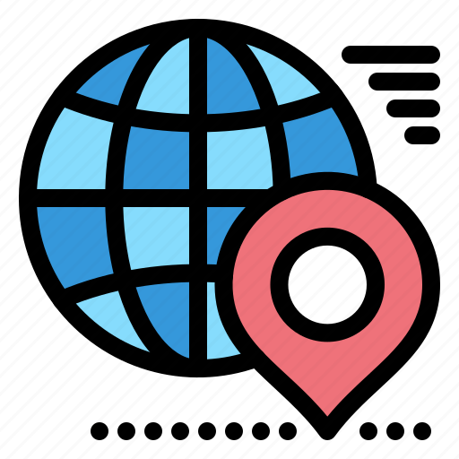 Earth, globe, location, map, pin icon - Download on Iconfinder