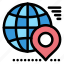 earth, globe, location, map, pin 