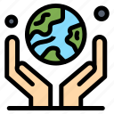 environment, globe, hand, human, in, planet, protection 
