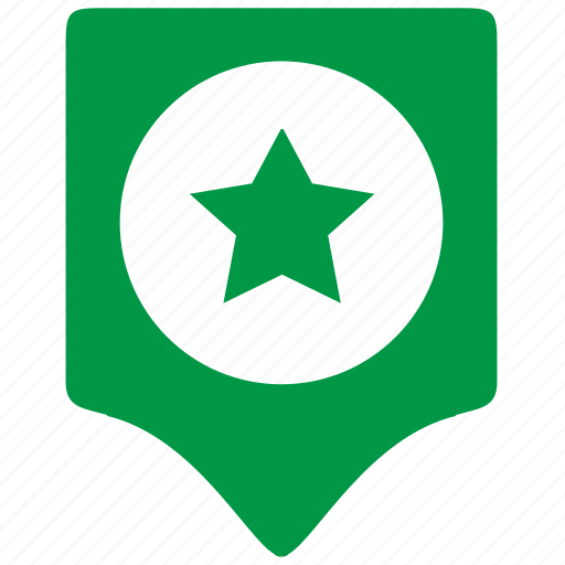 Army, geo, green, location, point, star icon - Download on Iconfinder