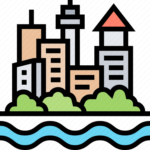 Landscape, city, town, buildings, view icon - Download on Iconfinder