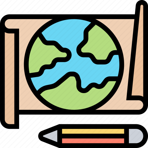 Map, world, global, cartography, geography icon - Download on Iconfinder