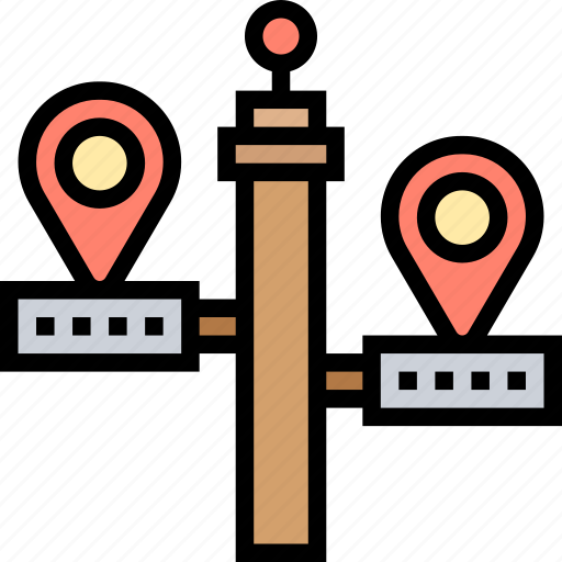 Signpost, road, direction, place, pointer icon - Download on Iconfinder