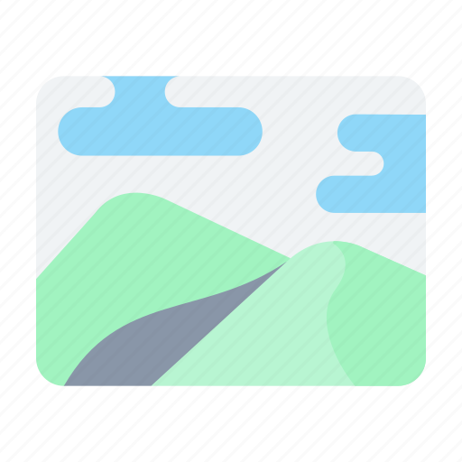 Clouds, landforms, landscape, mountains, nature icon - Download on Iconfinder