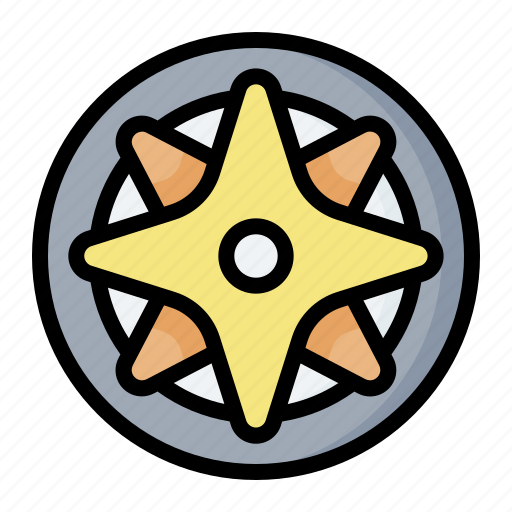 Compass, directional, instrument, geography, gps icon - Download on Iconfinder
