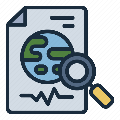 Analysis, report, data, file, earth, geology, science icon - Download on Iconfinder