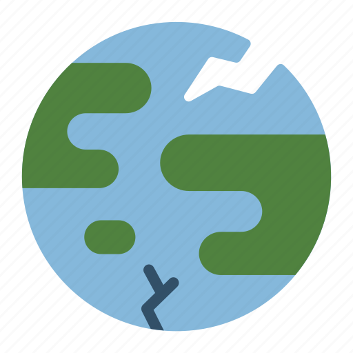 Earthquake, planet, global, broken, earth, geology, science icon - Download on Iconfinder