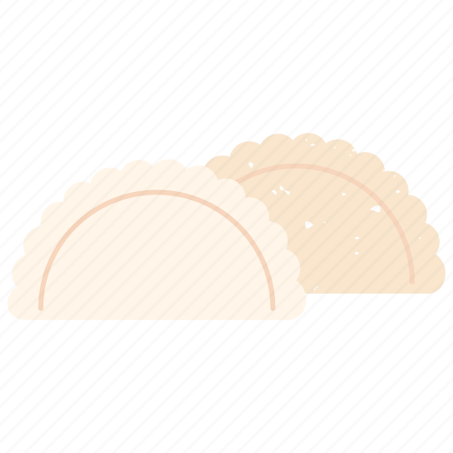 Gyoza, dumpling, japanese, restaurant, food, asian, geometric icon - Download on Iconfinder