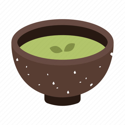 Matcha, tea, green tea, hot drink, japanese, tea cup, geometric icon - Download on Iconfinder