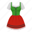 woman dress, german, bodice design, blouse, dirndl, traditional, folk 