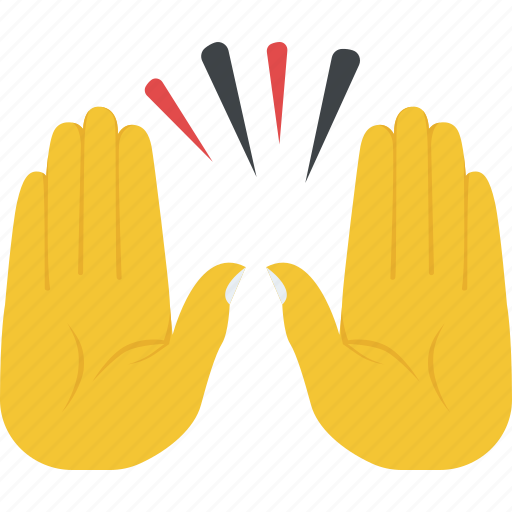 Emoji, games up, hand gesture, nonverbal communication, success celebration icon - Download on Iconfinder