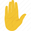 hand gesture, hand palm, palm prevention, stop, warning sign